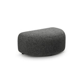 Kate Pouf mit Bezug aus Strukturierter Stoff (Puente 94) in Dunkelgrau melange, 99x60 cm – Bild 1