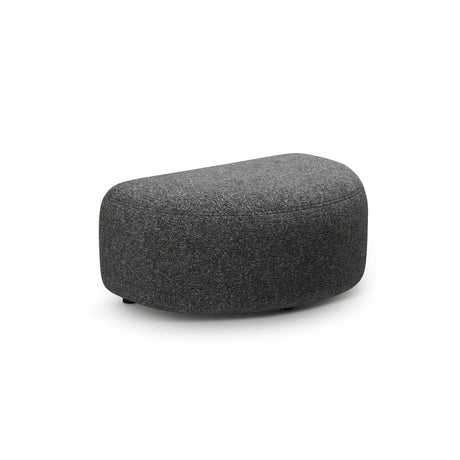 Kate Pouf mit Bezug aus Strukturierter Stoff (Puente 94) in Dunkelgrau melange, 99x60 cm – Bild 1