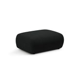 Kate Pouf rechteckig, mit Bezug aus Boucle (Baloo 2082) in Schwarz, 99x60 cm – Bild 2