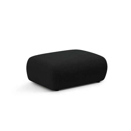 Kate Pouf rechteckig, mit Bezug aus Boucle (Baloo 2082) in Schwarz, 99x60 cm – Bild 2