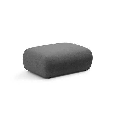 Kate Pouf rechteckig, mit Bezug aus Boucle (Baloo 2083) in Dunkelgrau, 99x60 cm – Bild 2