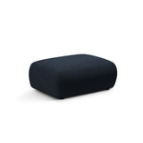 Kate Pouf rechteckig, mit Bezug aus Boucle (Baloo 2088) in Dunkelblau, 99x60 cm – Bild 2