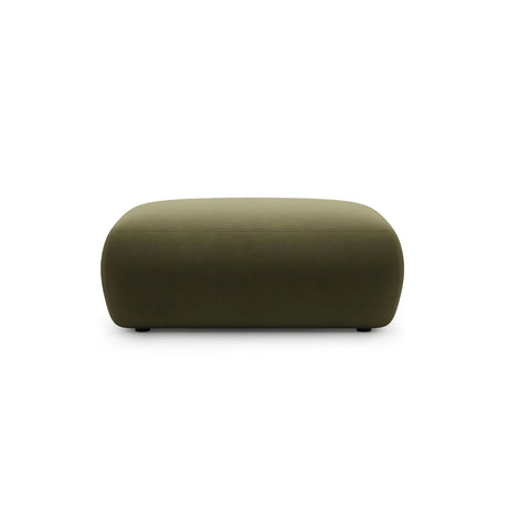 Kate Pouf rechteckig, mit Bezug aus Samt (Salvador 08) in Grün, 99x60 cm – Bild 1