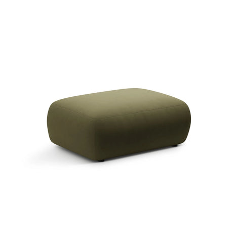 Kate Pouf rechteckig, mit Bezug aus Samt (Salvador 08) in Grün, 99x60 cm – Bild 2