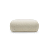 Kate Pouf rechteckig, mit Bezug aus Strukturierter Stoff (Puente 03) in Hellbeige melange, 99x60 cm – Bild 1