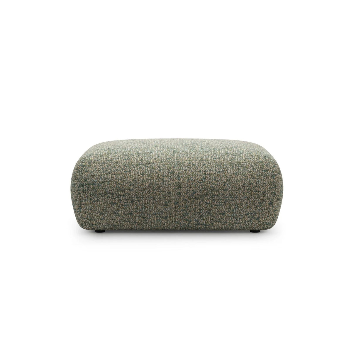 Kate Pouf rechteckig, mit Bezug aus Strukturierter Stoff (Puente 33) in Moss Green Melange, 99x60 cm – Bild 1