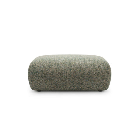 Kate Pouf rechteckig, mit Bezug aus Strukturierter Stoff (Puente 33) in Moss Green Melange, 99x60 cm – Bild 1