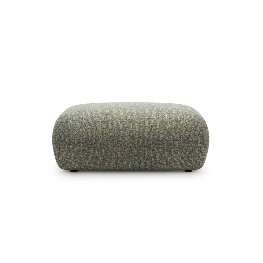 Kate Pouf rechteckig, mit Bezug aus Strukturierter Stoff (Puente 33) in Moss Green Melange, 99x60 cm – Bild 1