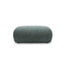 Kate Pouf rechteckig, mit Bezug aus Strukturierter Stoff (Puente 73) in Blaue melange, 99x60 cm – Bild 1