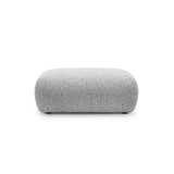 Kate Pouf rechteckig, mit Bezug aus Strukturierter Stoff (Puente 80) in Hellgrau melange, 99x60 cm – Bild 1
