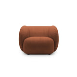 Kate Sessel mit Bezug aus Boucle (Baloo 2078) in Terrakotta, 108x89 cm – Bild 1