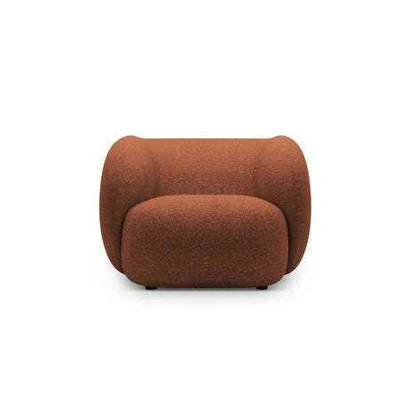 Kate Sessel mit Bezug aus Boucle (Baloo 2078) in Terrakotta, 108x89 cm – Bild 1
