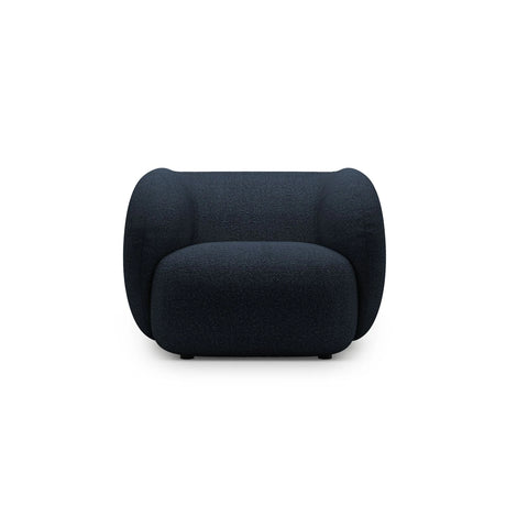 Kate Sessel mit Bezug aus Boucle (Baloo 2088) in Dunkelblau, 108x89 cm – Bild 1