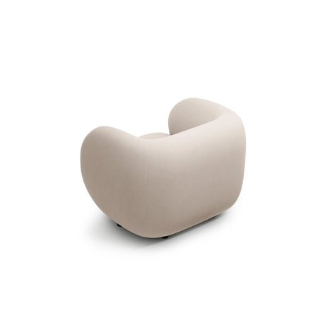 Kate Sessel mit Bezug aus Samt (Salvador 1) in Beige, 108x89 cm – Bild 3