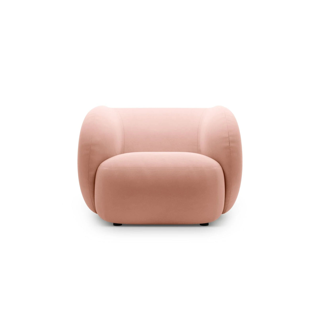 Kate Sessel mit Bezug aus Samt (Salvador 11) in Rosa, 108x89 cm – Bild 1