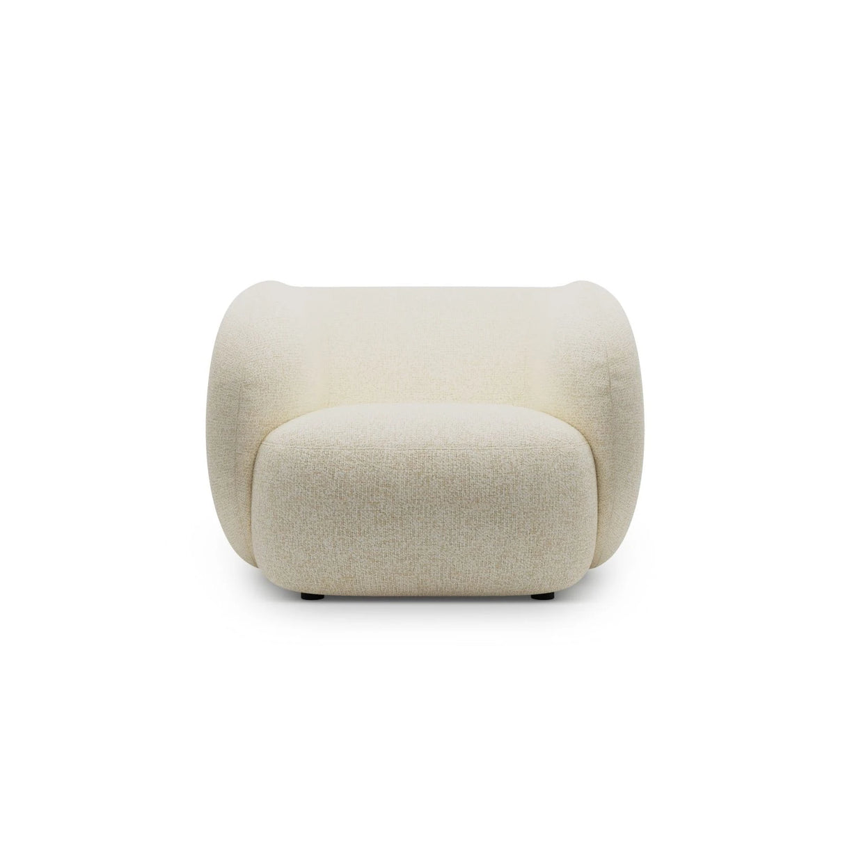 Kate Sessel mit Bezug aus Strukturierter Stoff (Puente 03) in Hellbeige melange, 108x89 cm – Bild 1