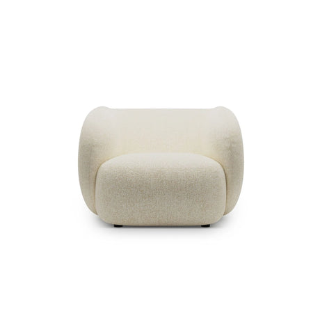 Kate Sessel mit Bezug aus Strukturierter Stoff (Puente 03) in Hellbeige melange, 108x89 cm – Bild 1