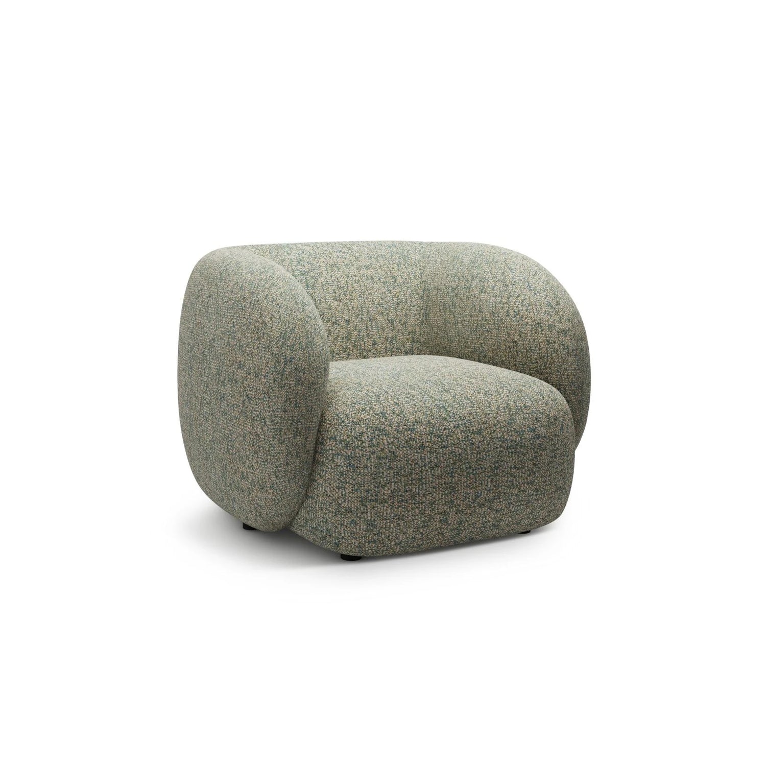 Kate Sessel mit Bezug aus Strukturierter Stoff (Puente 33) in Moss Green Melange, 108x89 cm – Bild 2