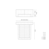 Kelp Bett mit Stauraum und Doppelkopfteil in Strukturierter Stoff (Mol97) in Anthrazit, 200x200 cm – Bild 2