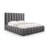 Kelp Bett mit Stauraum und Kopfteil in Samt (Blu14) in Grau, 180x200 cm – Bild 1