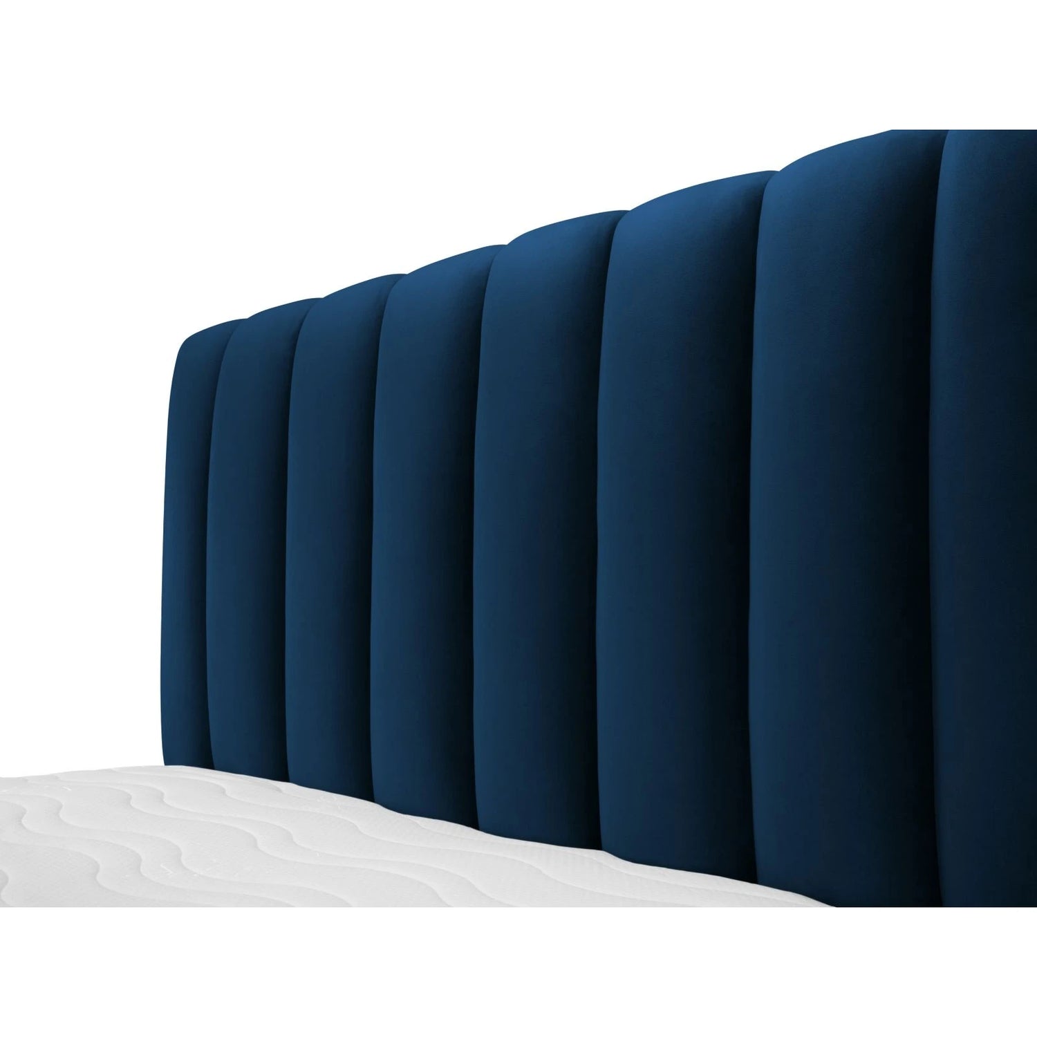Kelp Bett mit Stauraum und Kopfteil in Samt (Blu86) in Königsblau, 140x200 cm – Bild 7
