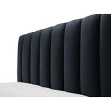 Kelp Bett mit Stauraum und Kopfteil in Samt (Blu89) in Dunkelblau, 140x200 cm – Bild 7