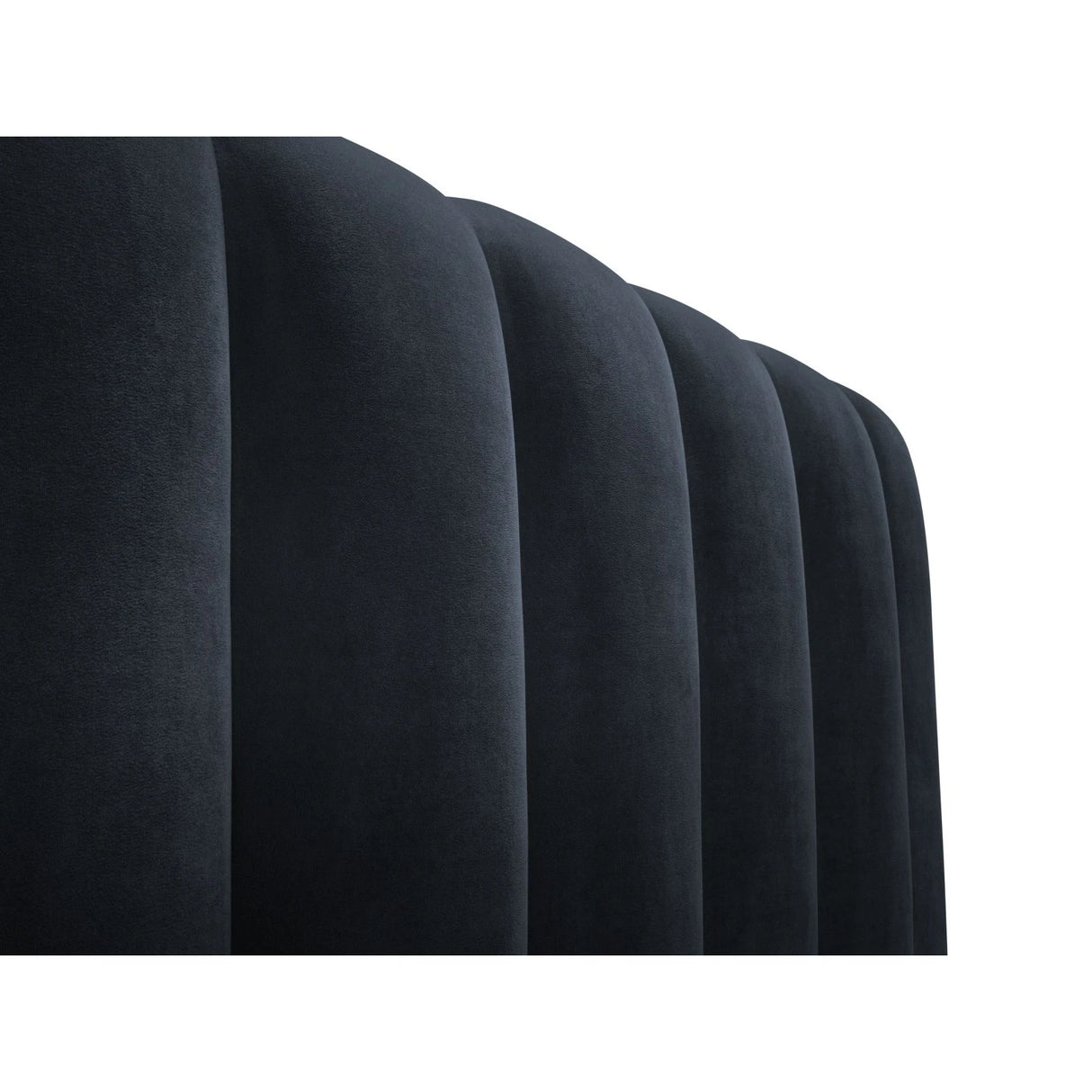 Kelp Bett mit Stauraum und Kopfteil in Samt (Blu89) in Dunkelblau, 140x200 cm – Bild 8