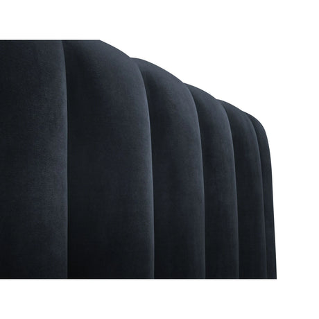 Kelp Bett mit Stauraum und Kopfteil in Samt (Blu89) in Dunkelblau, 160x200 cm – Bild 8