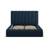 Kelp Bett mit Stauraum und Kopfteil in Strukturierter Stoff (Mol79) in Königsblau, 140x200 cm – Bild 4