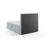 Kelp Boxspringbett mit Stauraum und Kopfteil in Samt (Blu06) in Hellblau, 140x200 cm – Bild 6