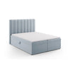 Kelp Boxspringbett mit Stauraum und Kopfteil in Samt (Blu06) in Hellblau, 160x200 cm – Bild 3