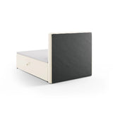Kelp Boxspringbett mit Stauraum und Kopfteil in Samt (Blu22) in Leichtes Beige, 140x200 cm – Bild 6