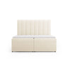 Kelp Boxspringbett mit Stauraum und Kopfteil in Samt (Blu22) in Leichtes Beige, 160x200 cm – Bild 1