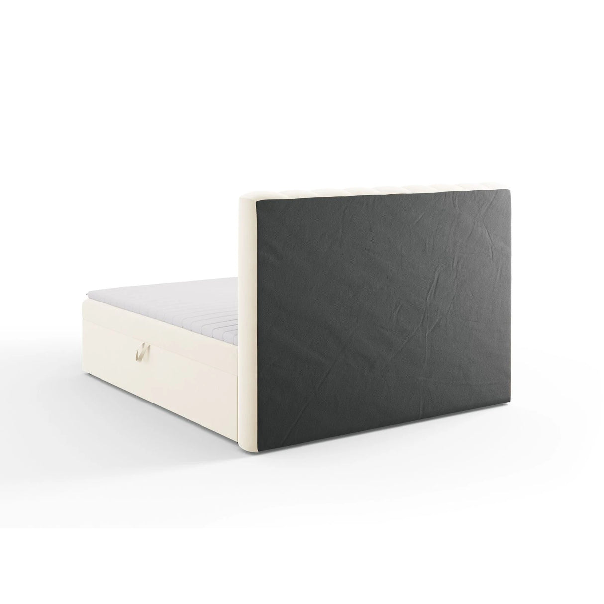 Kelp Boxspringbett mit Stauraum und Kopfteil in Samt (Blu22) in Leichtes Beige, 180x200 cm – Bild 6