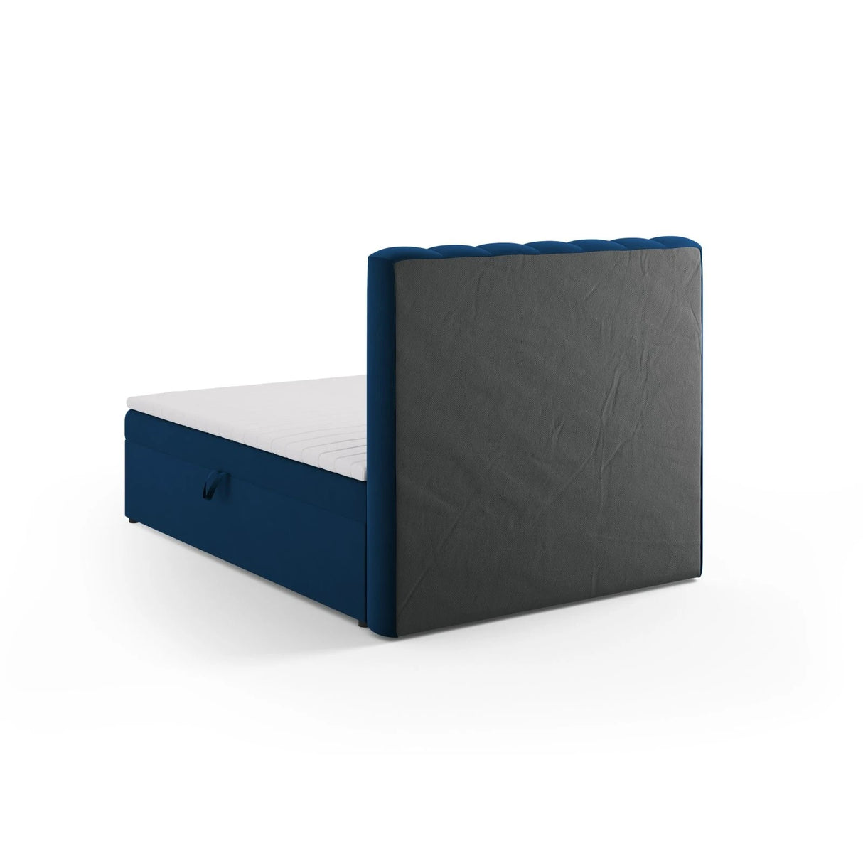 Kelp Boxspringbett mit Stauraum und Kopfteil in Samt (Blu86) in Königsblau, 140x200 cm – Bild 6