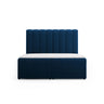 Kelp Boxspringbett mit Stauraum und Kopfteil in Samt (Blu86) in Königsblau, 160x200 cm – Bild 1
