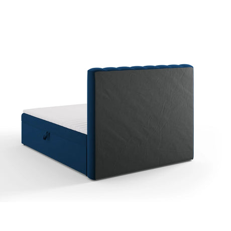 Kelp Boxspringbett mit Stauraum und Kopfteil in Samt (Blu86) in Königsblau, 160x200 cm – Bild 6