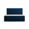 Kelp Boxspringbett mit Stauraum und Kopfteil in Samt (Blu86) in Königsblau, 180x200 cm – Bild 1