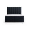 Kelp Boxspringbett mit Stauraum und Kopfteil in Samt (Blu89) in Dunkelblau, 140x200 cm – Bild 1