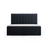 Kelp Boxspringbett mit Stauraum und Kopfteil in Samt (Blu89) in Dunkelblau, 180x200 cm – Bild 1