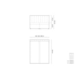 Kelp Boxspringbett mit Stauraum und Kopfteil in Samt (Blu89) in Dunkelblau, 180x200 cm – Bild 2