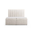 Kelp Boxspringbett mit Stauraum und Kopfteil in Samt oder Strukturstoff, 160x200 cm – Bild 1