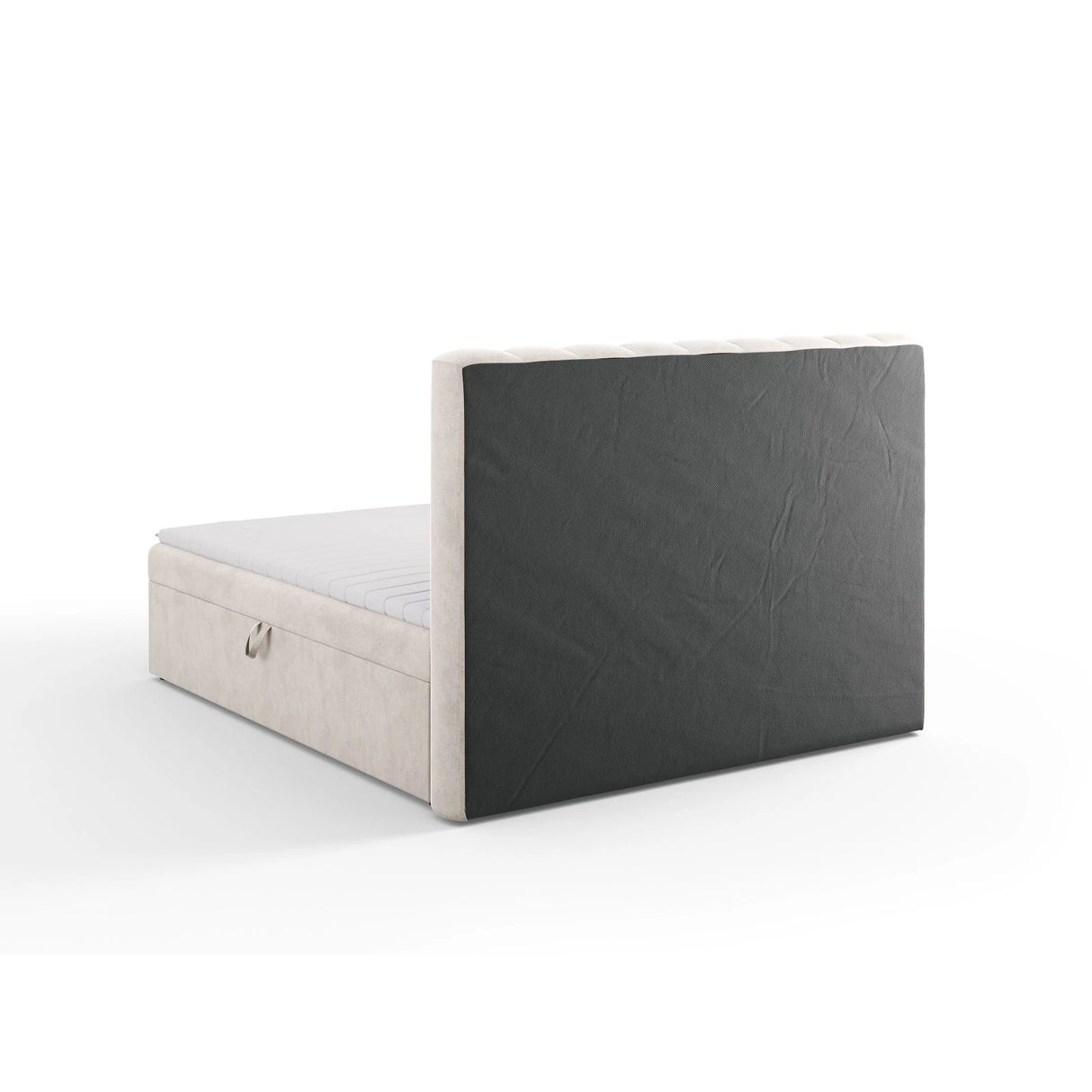 Kelp Boxspringbett mit Stauraum und Kopfteil in Samt oder Strukturstoff, 180x200 cm – Bild 6