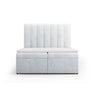 Kelp Boxspringbett mit Stauraum und Kopfteil in Strukturierter Stoff (Mol70) in Hellgrau, 140x200 cm – Bild 1