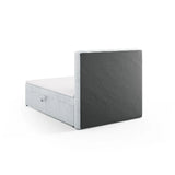 Kelp Boxspringbett mit Stauraum und Kopfteil in Strukturierter Stoff (Mol70) in Hellgrau, 140x200 cm – Bild 6