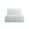 Kelp Boxspringbett mit Stauraum und Kopfteil in Strukturierter Stoff (Mol70) in Hellgrau, 160x200 cm – Bild 1
