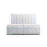 Kelp Boxspringbett mit Stauraum und Kopfteil in Strukturierter Stoff (Mol70) in Hellgrau, 180x200 cm – Bild 1