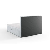 Kelp Boxspringbett mit Stauraum und Kopfteil in Strukturierter Stoff (Mol70) in Hellgrau, 180x200 cm – Bild 6