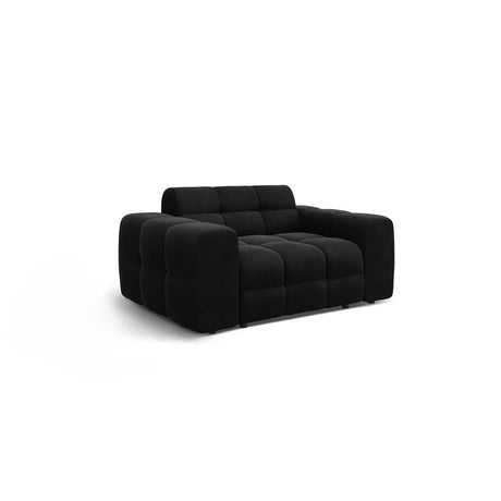 Kendal 2-Sitzer Sofa mit Bezug aus Samt (Ma2219) in Schwarz, 156x103 cm – Bild 4