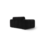 Kendal 2-Sitzer Sofa mit Bezug aus Samt (Ma2219) in Schwarz, 156x103 cm – Bild 5